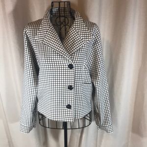 CAbi Windowpane Jacket   #3137   NWOT   XS